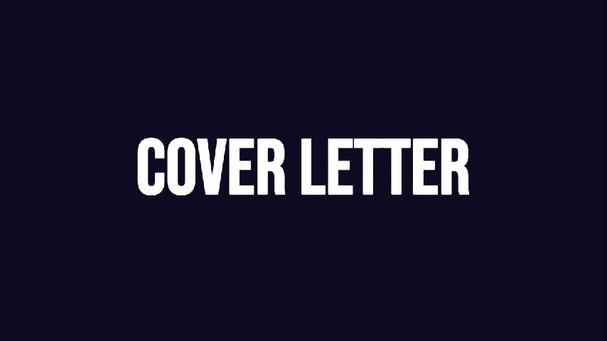 Cover Letter